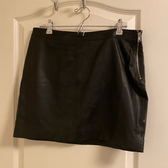 Lab Leather Mini Skirt - Picture 1 of 4